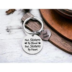 Sister By Blood but Sister By Heart Keychain | Best Friends |  Keychain for Gift